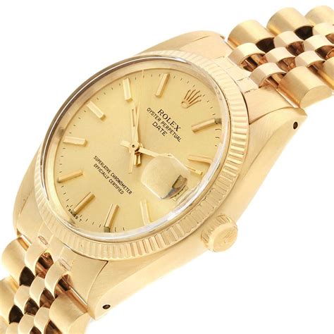 rolex 14k gold watch mens|rolex oyster gold price.